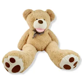 mis-gigant-xxl-teddy-z-kokarda-160-cm-bezowy