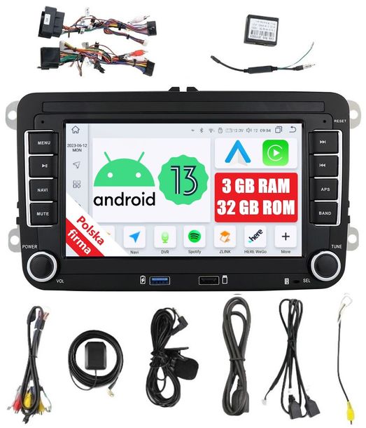 RADIO 2DIN NAWIGACJA ANDROID SKODA OCTAVIA FABIA 2 II 3/32 GB DSP CARPLAY