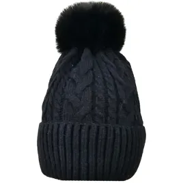 czapka-zimowa-dziecieca-mlodziezowa-cieplutka-pompon-czarna