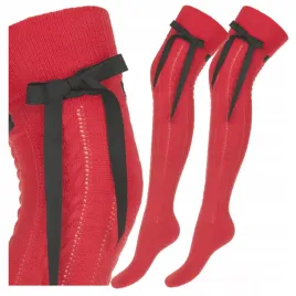 damskie-zakolanowki-swiateczne-wstazka-37-41-bawelniane-ladny-splot