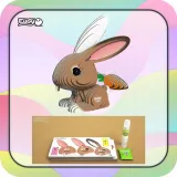 krolik-eugy-eko-ukladanka-puzzle-3d-stan-nowy