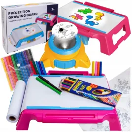 zestaw-do-rysowania-tablica-projektor-rzutnik-do-nauki-wzory-mazaki-kredki