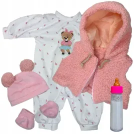 ubranka-dla-lalki-38-cm-bobaska-spioch-buciki-czapeczka-kamizelka