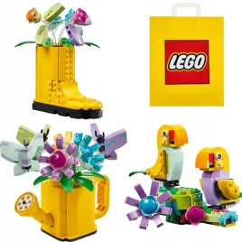 prezent-lego-dla-8-latki-creator-31149-kwiaty-w-konewce-torba-lego