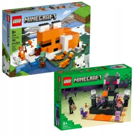 lego-minecraft-siedlisko-lisow-21178-arena-endu-21242-klocki-zestaw