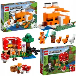 lego-minecraft-siedlisko-lisow-21178-dom-w-grzybie-21179-dzien-dziecka