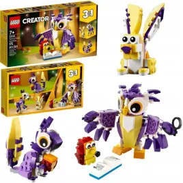 lego-creator-31125-fantastyczne-lesne-stworzenia-zjawiskowe-zwierzeta-lasu