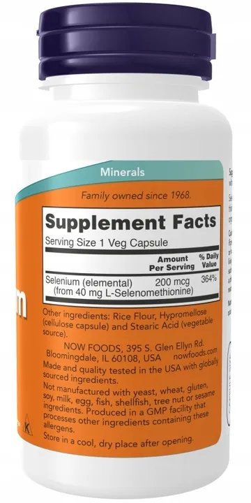 now-selen-organiczna-selenium-komplex-200mcg-90k