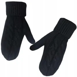 rekawiczki-zimowe-damskie-jednopalczaste-czarne-zdobione-warkoczami