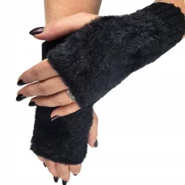 rekawiczki-damskie-mitenki-bez-palcow-czarne