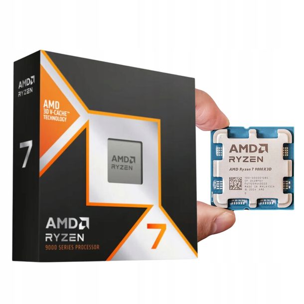 NAJLEPSZY PROCESOR AMD Ryzen 7 9800X3D 5,3GHz BOX GAMING CPU NOWA GENERACJA