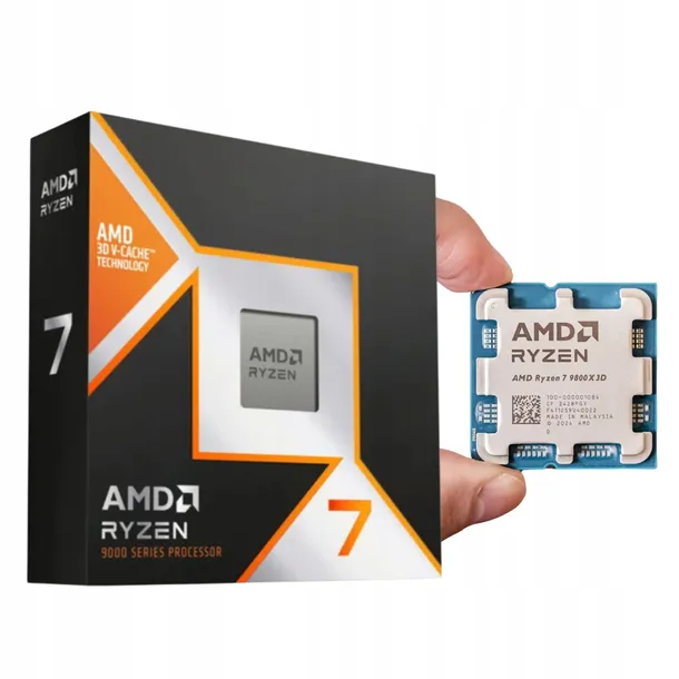 NAJLEPSZY PROCESOR AMD Ryzen 7 9800X3D 5,3GHz BOX GAMING CPU
