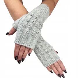 rekawiczki-damskie-mitenki-bez-palcow-szare-z-krysztalkami