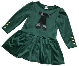 elegancka-sukienka-zielona-z-kokarda-welur-bawelniany-r-110