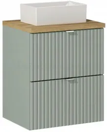 comad-line-reed-green-szafka-50-cm-podumywalkowa-wiszaca-z-umywalka-zielona