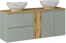 comad-line-reed-green-szafka-140-cm-podumywalkowa-wiszaca-z-umywalkami