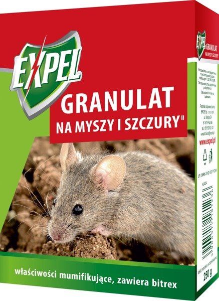 GRANULAT na myszy szczury 250g EXPEL