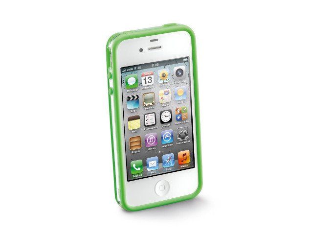 Opaska anti-shock Bumper do iPhone 4/4S zielona + 2 folie ochronne
