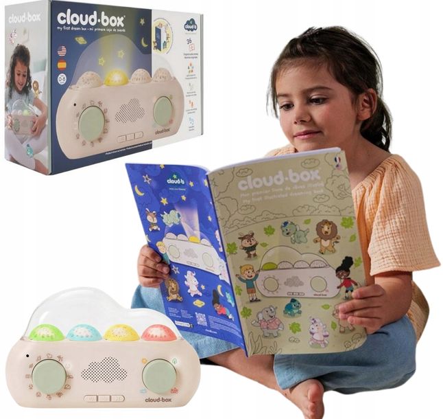 MUZYCZNY PROJEKTOR Z BAJKAMI CLOUDBOX - WERSJA POLSKO- ANG od 0-8 lat