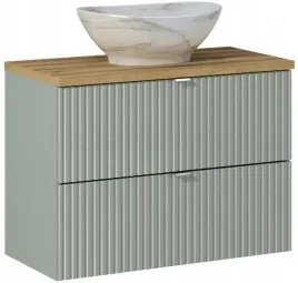 comad-line-reed-green-szafka-80-cm-podumywalkowa-wiszaca-z-umywalka-zielona