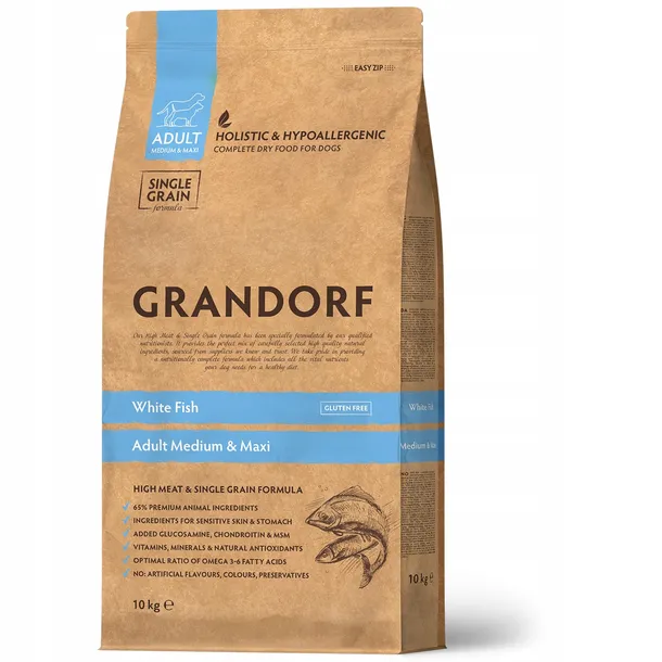 Grandorf Adult Medium & Maxi White Fish 10kg