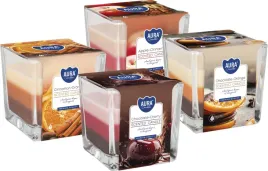 zestaw-swieca-zapachowa-w-szkle-trojkolorowa-bispol-aura-32h-mix-3-4szt