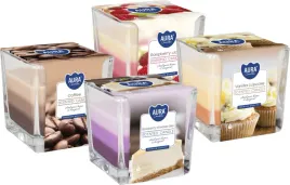 zestaw-swieca-zapachowa-w-szkle-trojkolorowa-bispol-aura-32h-mix-6-4szt