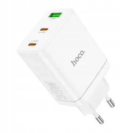 hoco-ladowarka-sieciowa-2x-usb-c-usb-pd-qc3-0-3a-35w-biala
