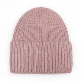 czapka-beanie-damska-welniana-welna-zimowa-na-zime-60percent-angora-rozowa