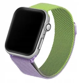 beline-pasek-apple-watch-steel-42-44-45-49mm-zielono-purpurowy-green-purple