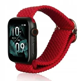 beline-pasek-apple-watch-textile-42-44-45-49mm-czerwony-red