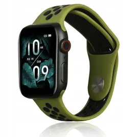 beline-pasek-apple-watch-sport-silicone-42-44-45-49mm-zielono-czarny-green