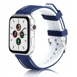 beline-pasek-apple-watch-solid-silicone-42-44-45-49mm-granatowo-bialy-navy