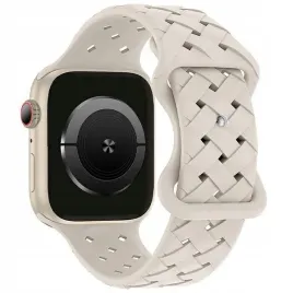 beline-pasek-apple-watch-silicone-woven-42-44-45-49mm-bezowy-starlight-box