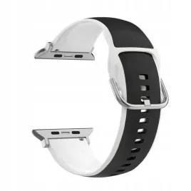 beline-pasek-apple-watch-silico-leather-38-40-41mm-czarno-bialy-black-whit