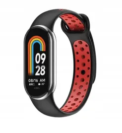 beline-pasek-mi-band-9-8-design-czarno-czerwony-black-red