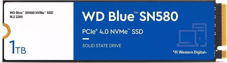 Dysk SSD WD Blue SN580 1TB NVMe WDS100T3B0E