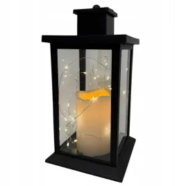 lampion-latarnia-czarna-led-szklo-tworzywo-sztuczne-swieta-slub-28-cm