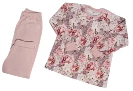 pizama-dziecieca-mrofi-100percent-bawelna-purple-flowers-kwiaty-r-110