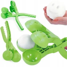 sniezkomat-narzedzie-do-robienia-kulek-ze-sniegu-podwojny-kulkomat-zielony