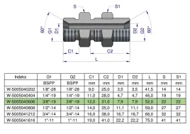 zlaczka-hydrauliczna-calowa-grodziowa-bb-3-8-bsp-z-przeciwnakretka-xsv-w