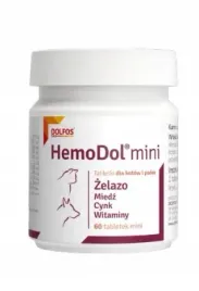 dolfos-hemodol-60-tabl-mini-witaminy-na-niedobor-zelaza-dla-psow-kotow
