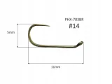 haczyki-fly-hook-703br-brown-14-stan-nowy