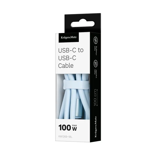 kabel-usb-c-usb-c-100-w-1-m-silikonowy-niebieski-krugerandmatz-basic-stan-nowy