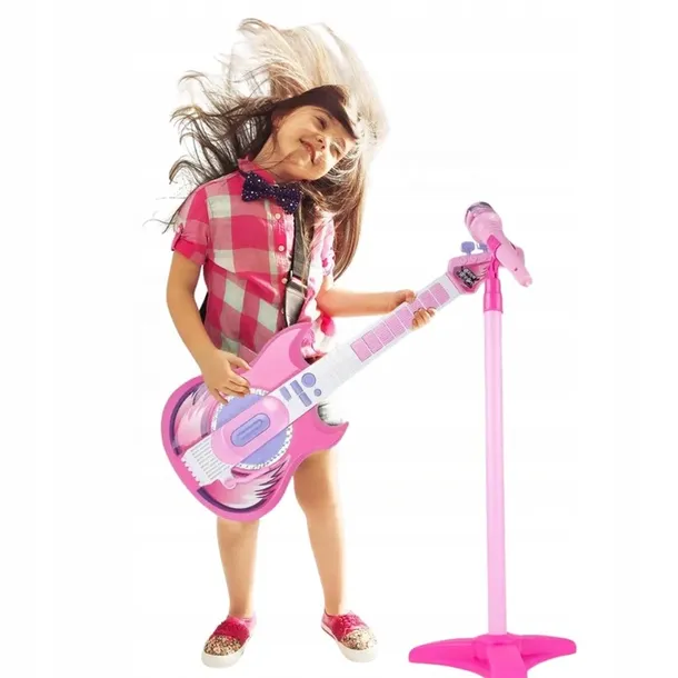 gitara-elektryczna-mikrofon-statyw-dla-dzieci-mp3-stan-nowy-stan-opakowania-oryginalne
