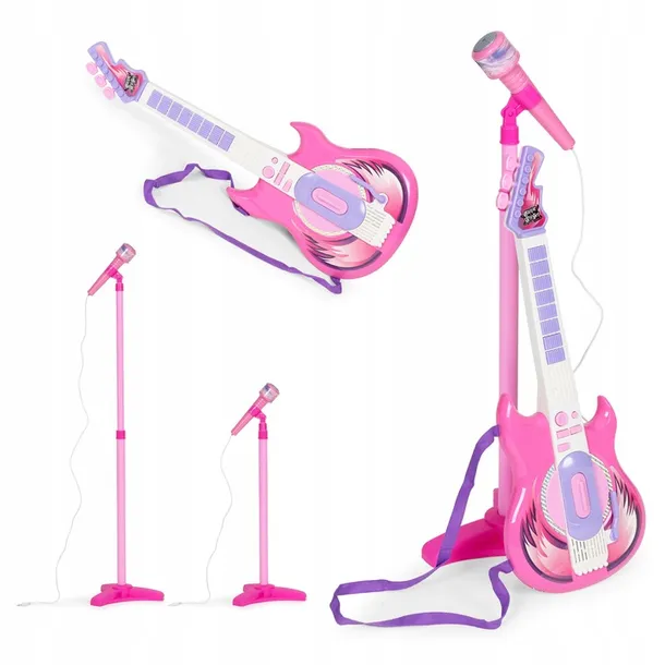 gitara-elektryczna-mikrofon-statyw-dla-dzieci-mp3-stan-opakowania-oryginalne