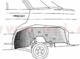 mercedes-w114-w115-reperaturka-blotnika-nadkole-wewnetrzne-prawy-tyl