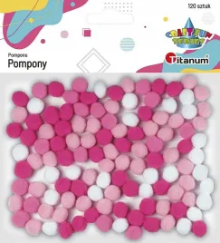 pompony-titanum-rozowe-120-sztuk-x-10-mm