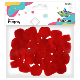 pompony-titanum-czerwone-30-szt