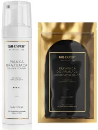 zestaw-tanexpert-pianka-samoopalajaca-dark-topaz-minetan-200-ml-rekawica